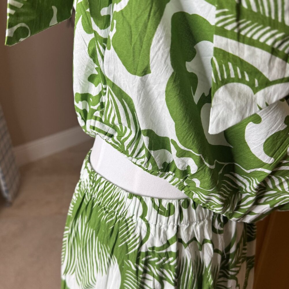 NWT Velvet by Graham and Spencer NWT Sz XL Juliana Skirt and Top in Green Floral - Picture 8 of 16